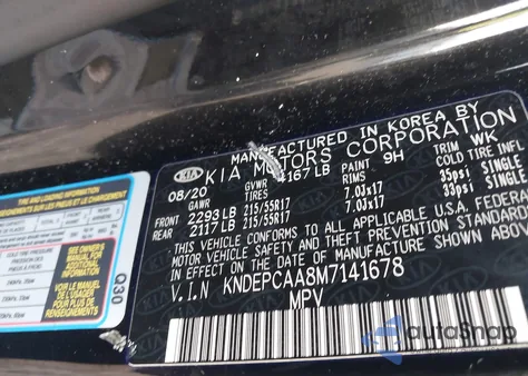 2021 Kia Seltos Lx from USA, damaged, VIN KNDEPCAA8M7141678